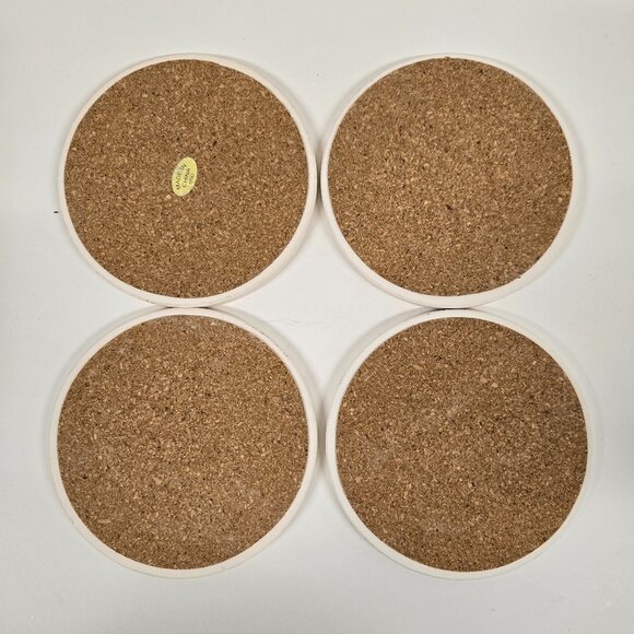 Christmas Poinsettia Coasters – Holiday Drink Coaster Set, Festive Ceramic - Picture 5 of 9